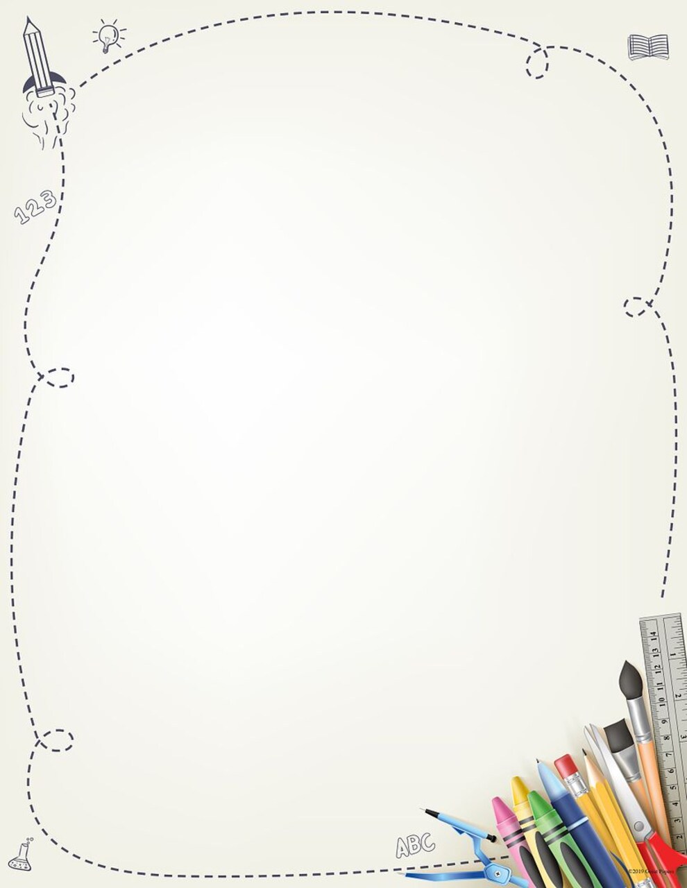 Great Papers! School Supplies Stationery Letterhead, Invitations and Announcements, Printer Friendly, 8.5"x11", 80 Pack